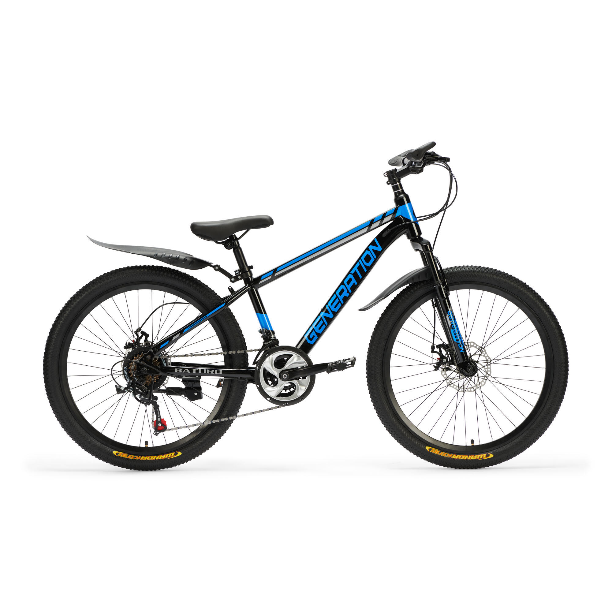 GENERATION Generation Baturo Mountainbike 24 Zoll – Blau – Schutzbleche