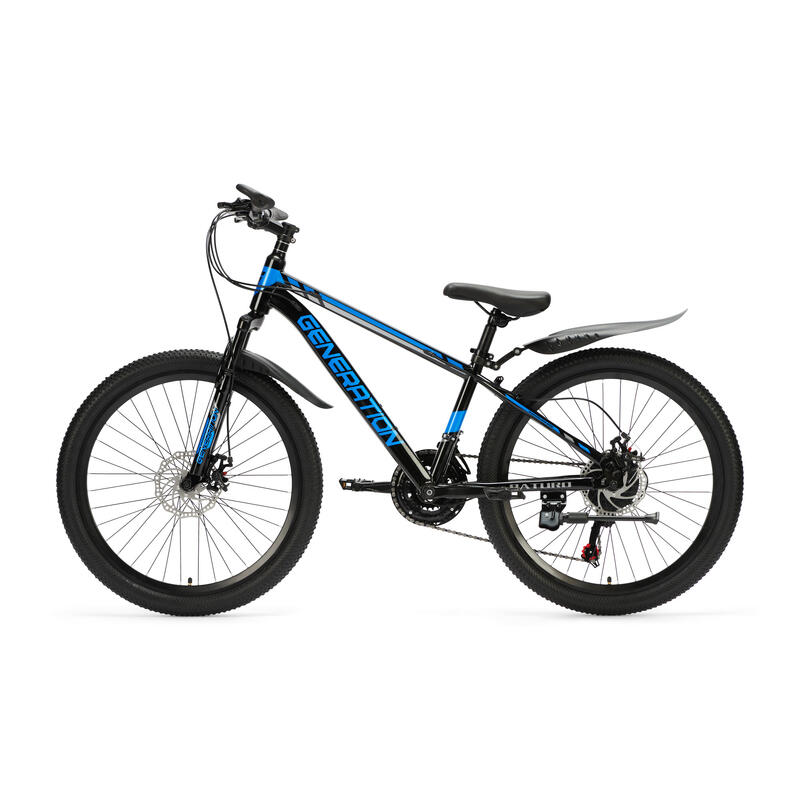 Generation Baturo VTT 24 pouces - Bleu - Garde-boue