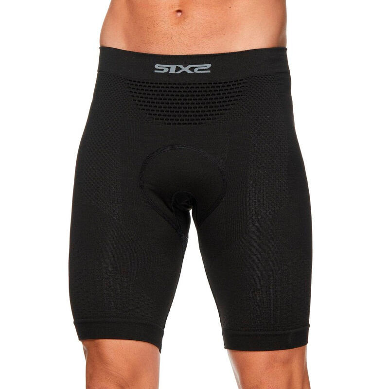 Pantaloncini da ciclismo senza bretelle SIXS Nero