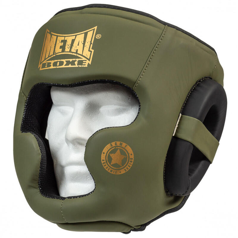 Casque intégral military métal boxe