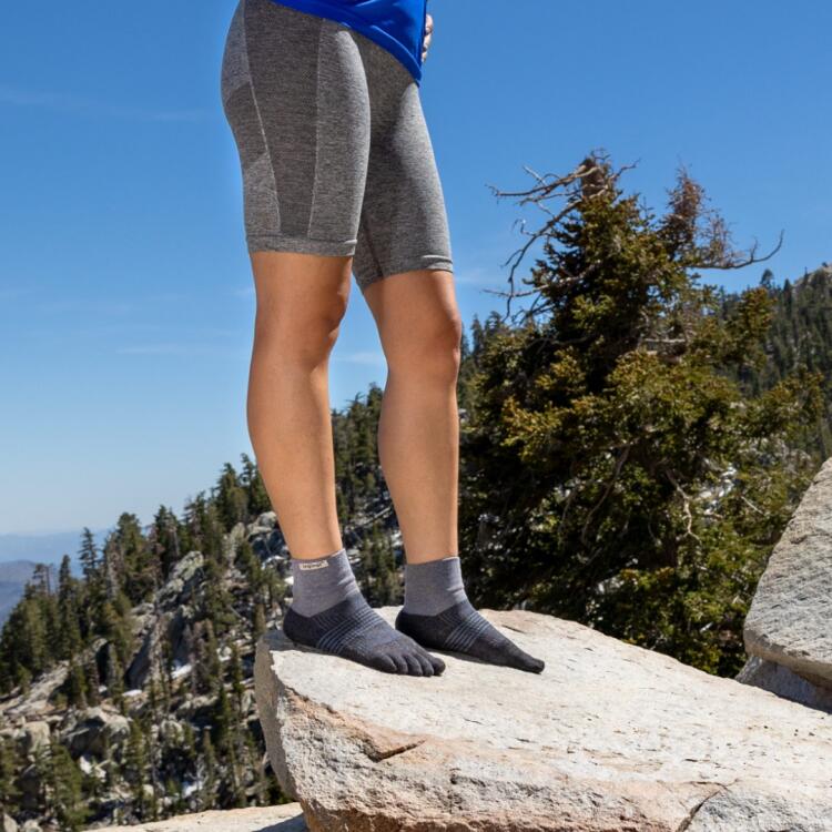 Chaussettes à orteils de running Trail Midweight Mini-Crew Coolmax femme 2/4