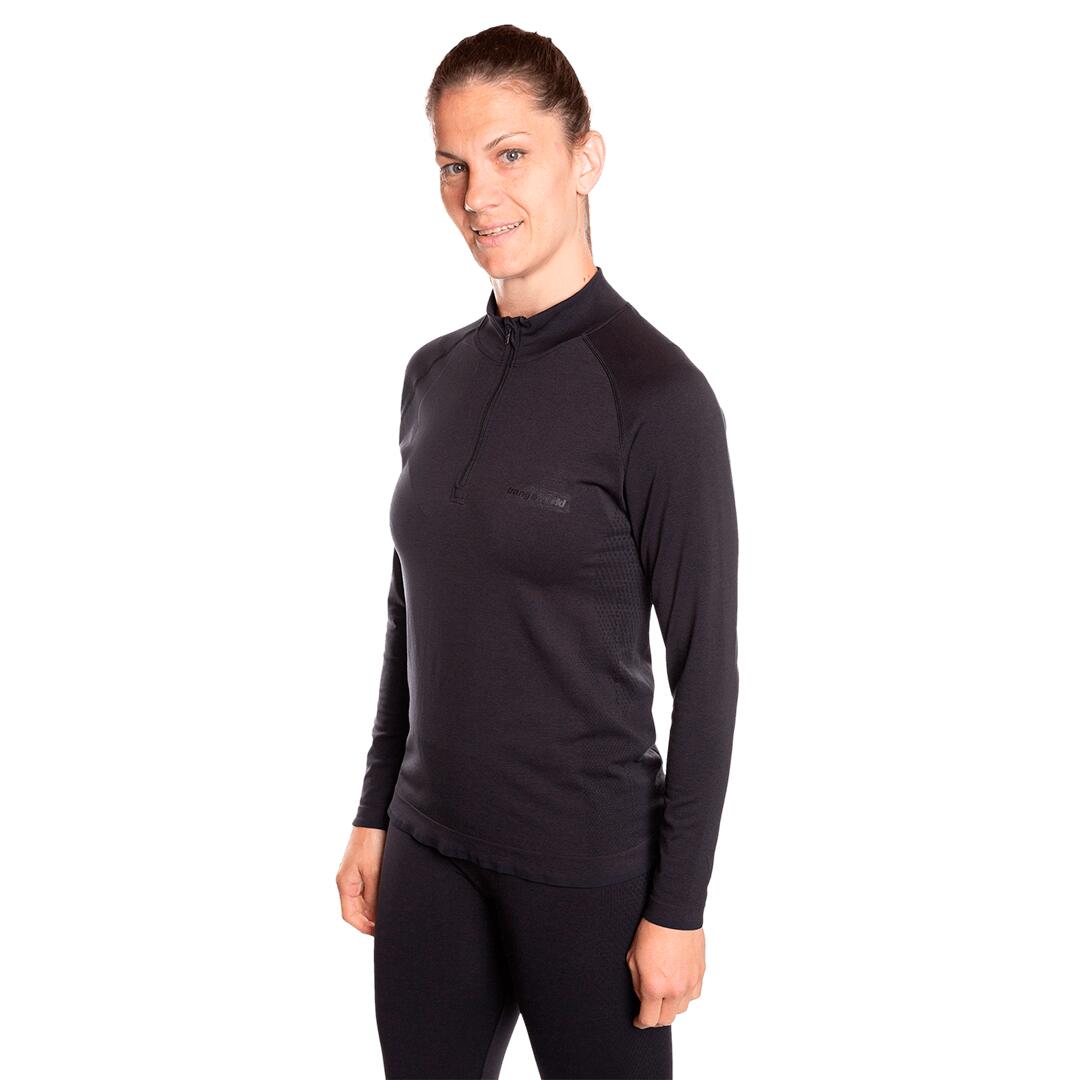 Camiseta térmica manga larga para Mujer Trangoworld Loudet Negro/Gris 3/6