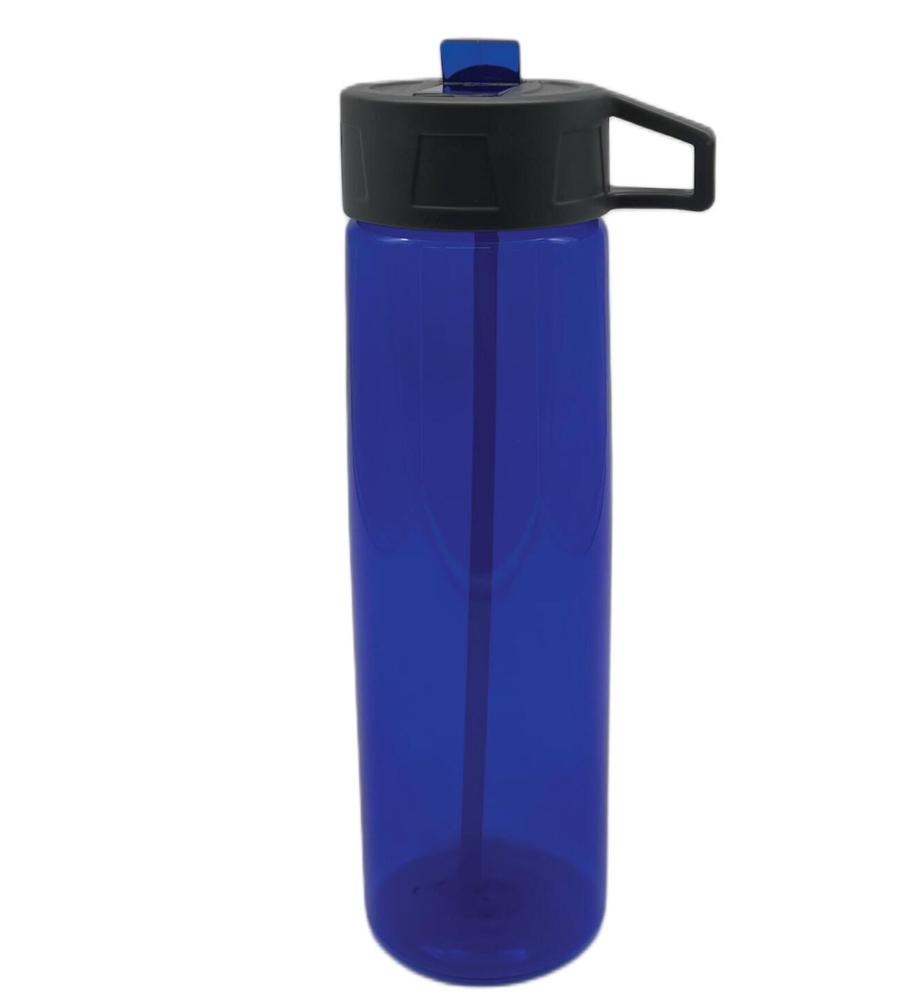 Trinkflasche BPA Frei Flasche für Sport Freizeit 0,75 L mit Trinkhalm 5/6