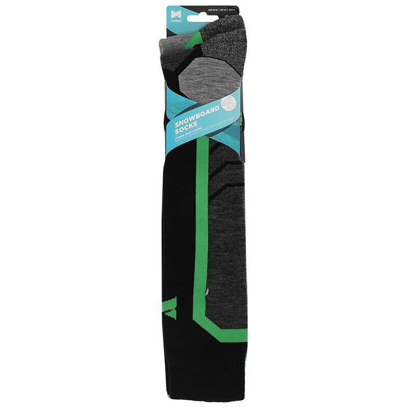Xtreme - Snowboard sokken Unisex - Multi groen - 35/38 - 2-Paar - Skisokken