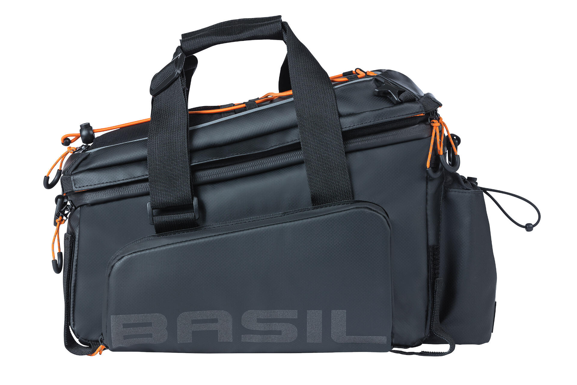BASIL BASIL Gepäckträgertasche "Miles" XL Pro, schwarz/orange