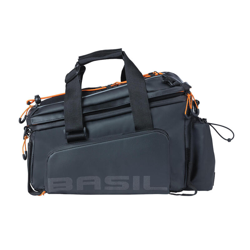 BASIL Sacoche porte-bagages "Miles" XL Pro, noir/orange