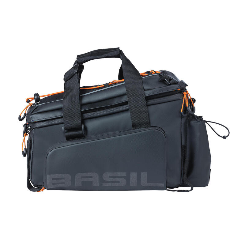 Sacoche porte-bagages "Miles" XL Pro, noir/orange