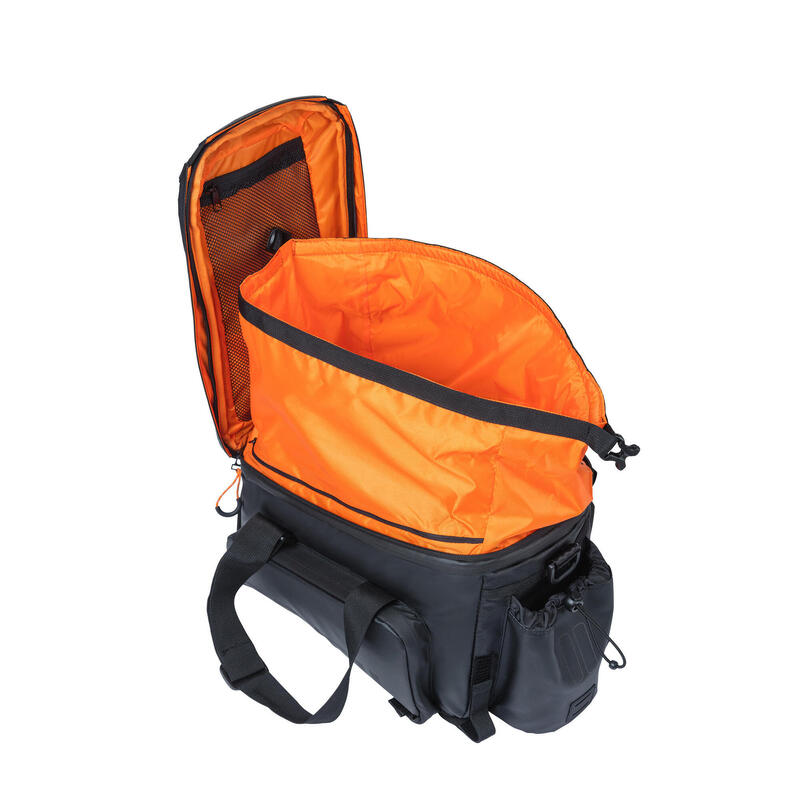 Sacoche porte-bagages "Miles" XL Pro, noir/orange