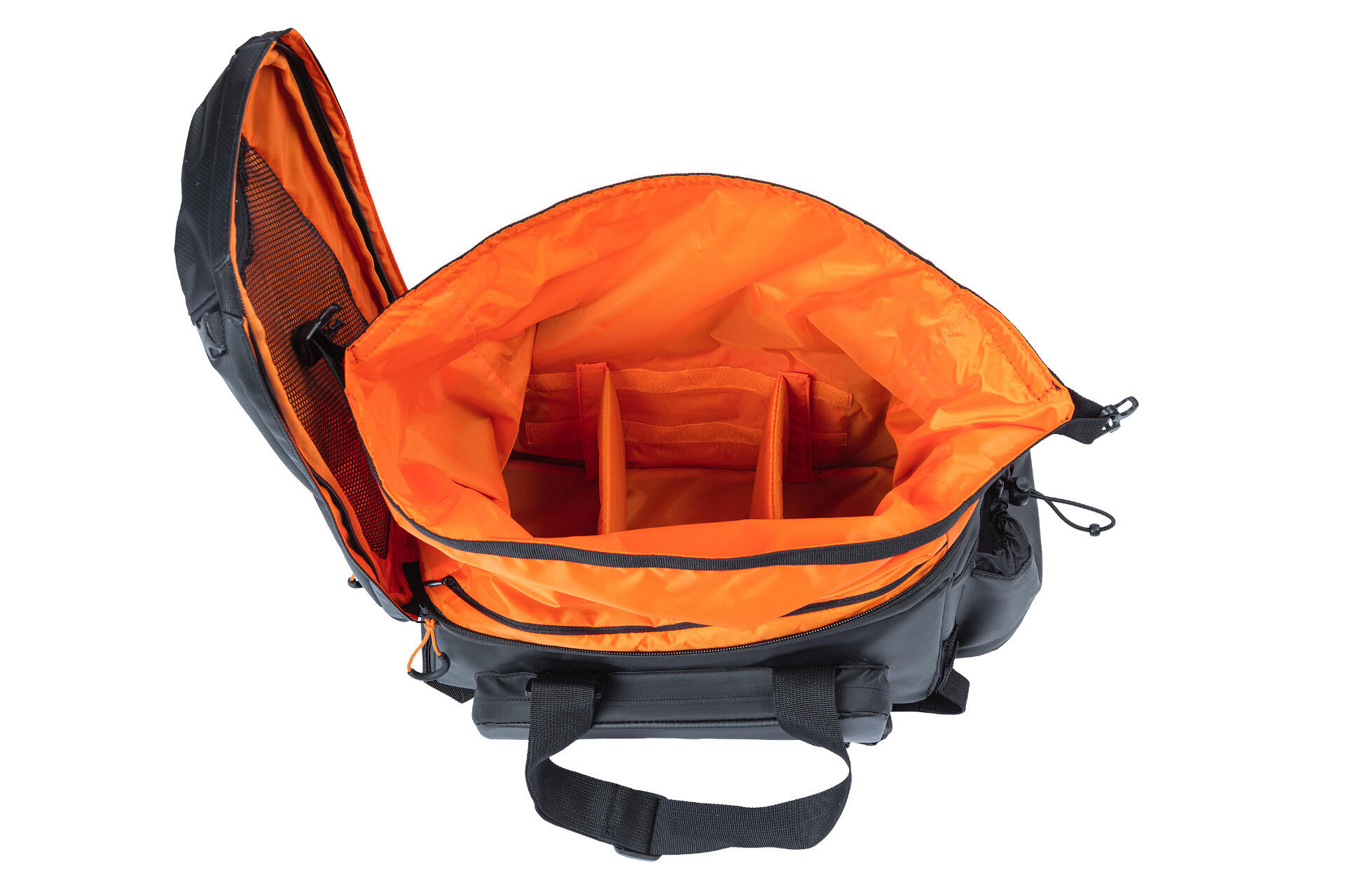Gepäckträgertasche "Miles" XL Pro, schwarz/orange 7/7
