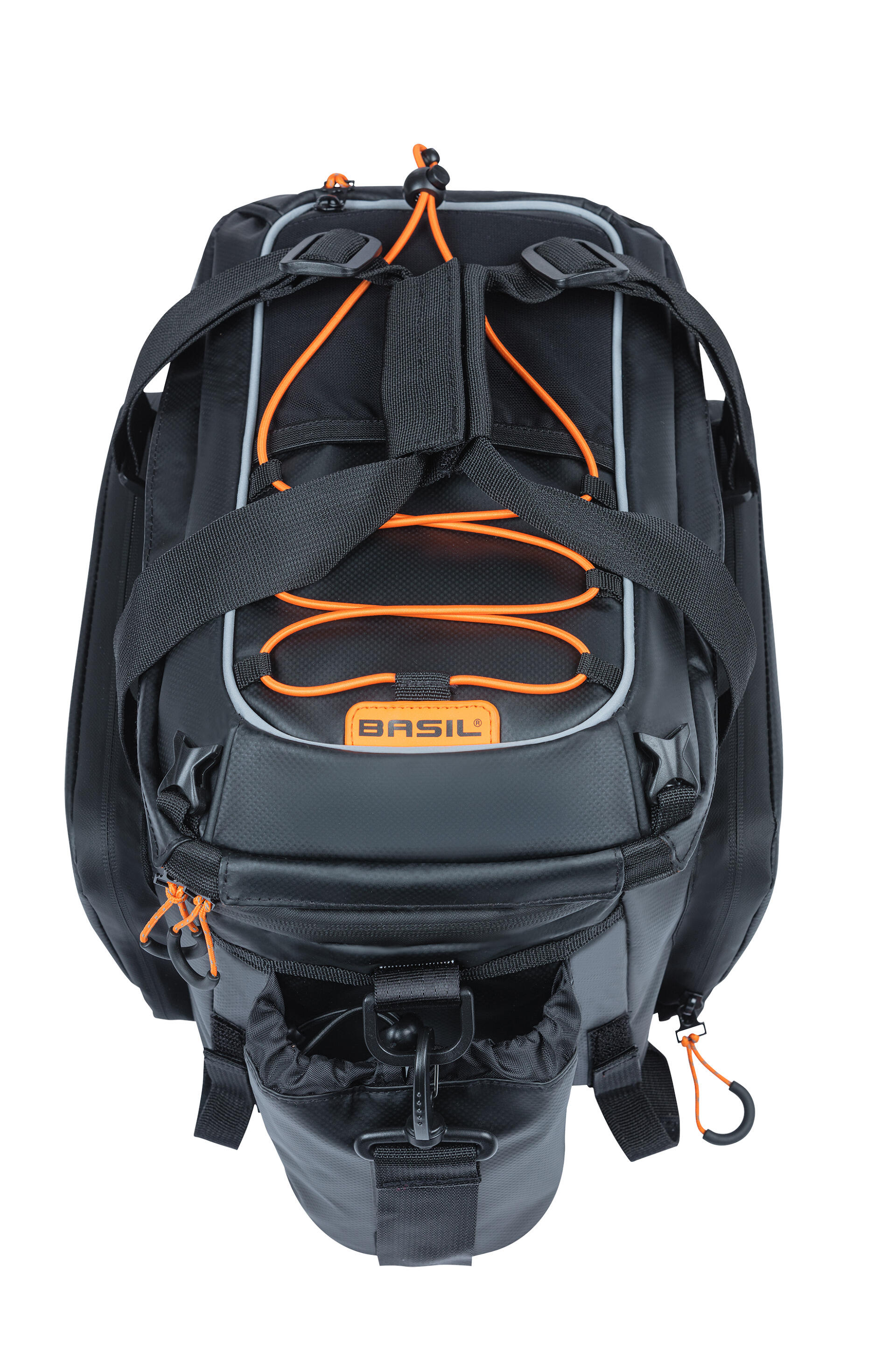 Gepäckträgertasche "Miles" XL Pro, schwarz/orange 3/7