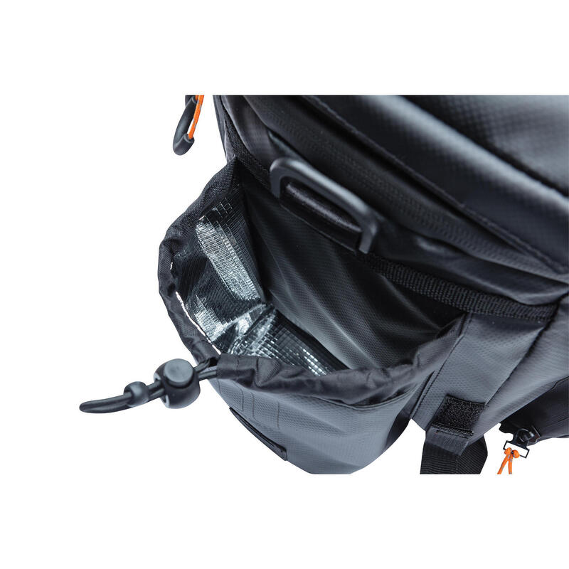 BASIL Gepäckträgertasche "Miles" XL Pro, schwarz/orange