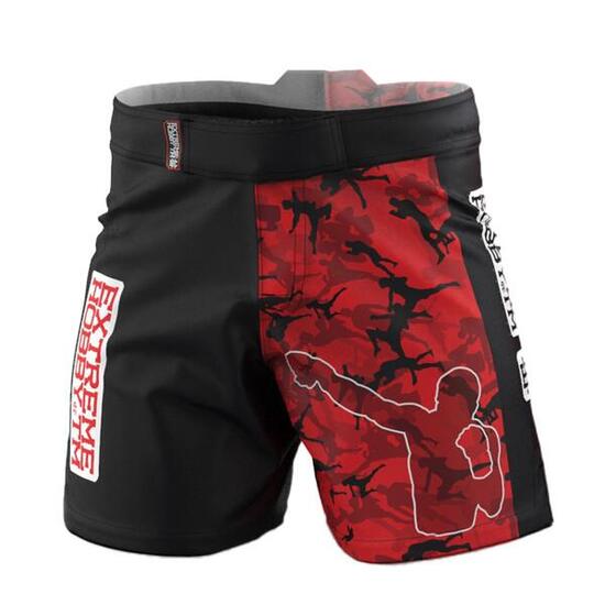 Pantaloncini sportivi uomo allenamento palestra EXTREME HOBBY RED WARRIOR
