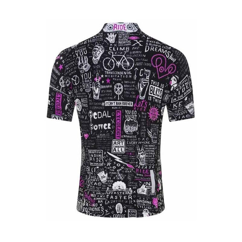 Maillot ciclismo manga corta Graffiti Hombre 2/4