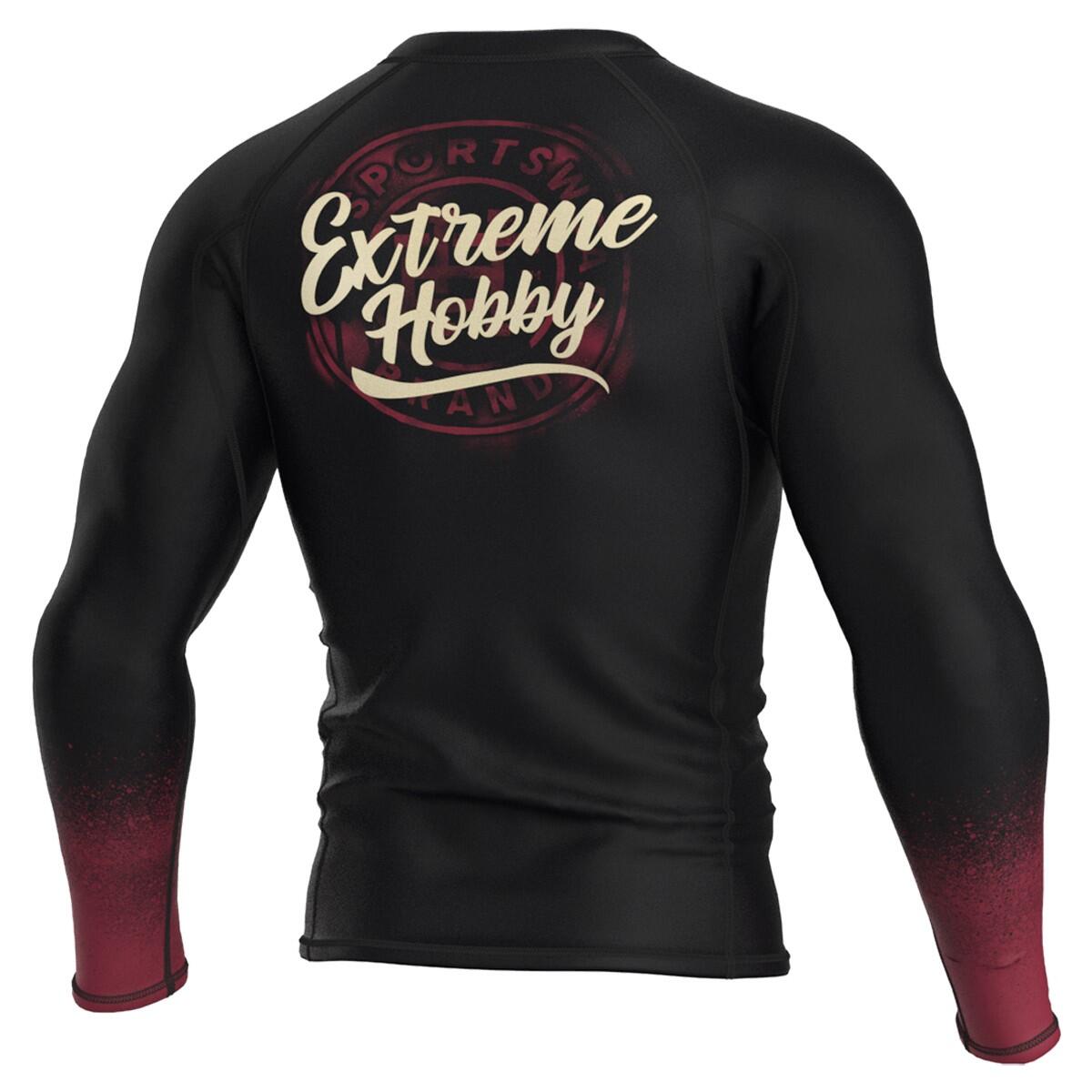 Rashguard à manches longues pour hommes MMA EXTREME HOBBY BADGE 3/4