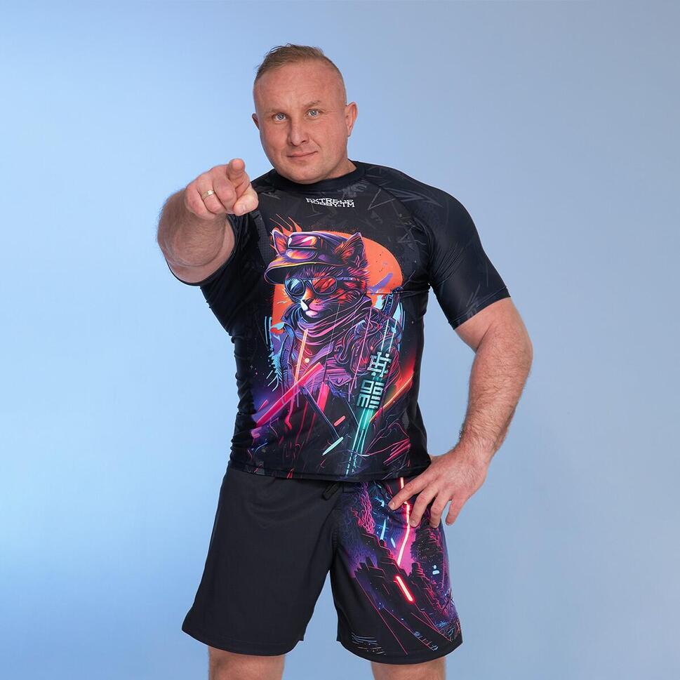 Spodenki Sportowe Męskie na trening i siłownię EXTREME HOBBY CYBER ANIMALS