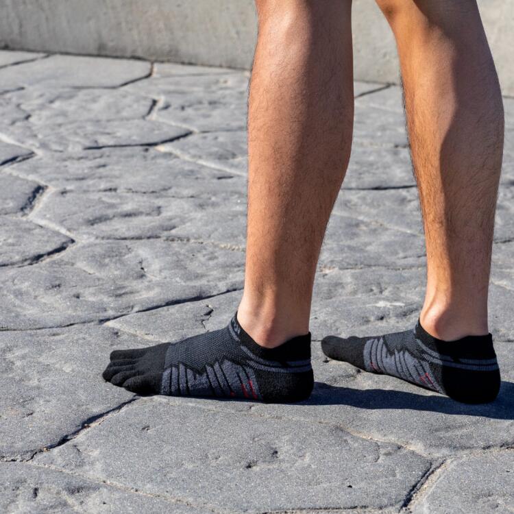 Chaussettes à orteils de running Ultra Run No-Show Coolmax unisexe 2/4