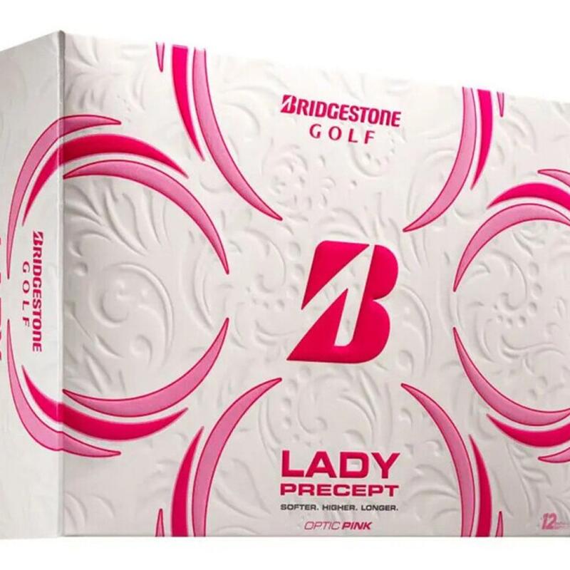 Caja de 12 Pelotas de golf Bridgestone Lady Precept Rosa