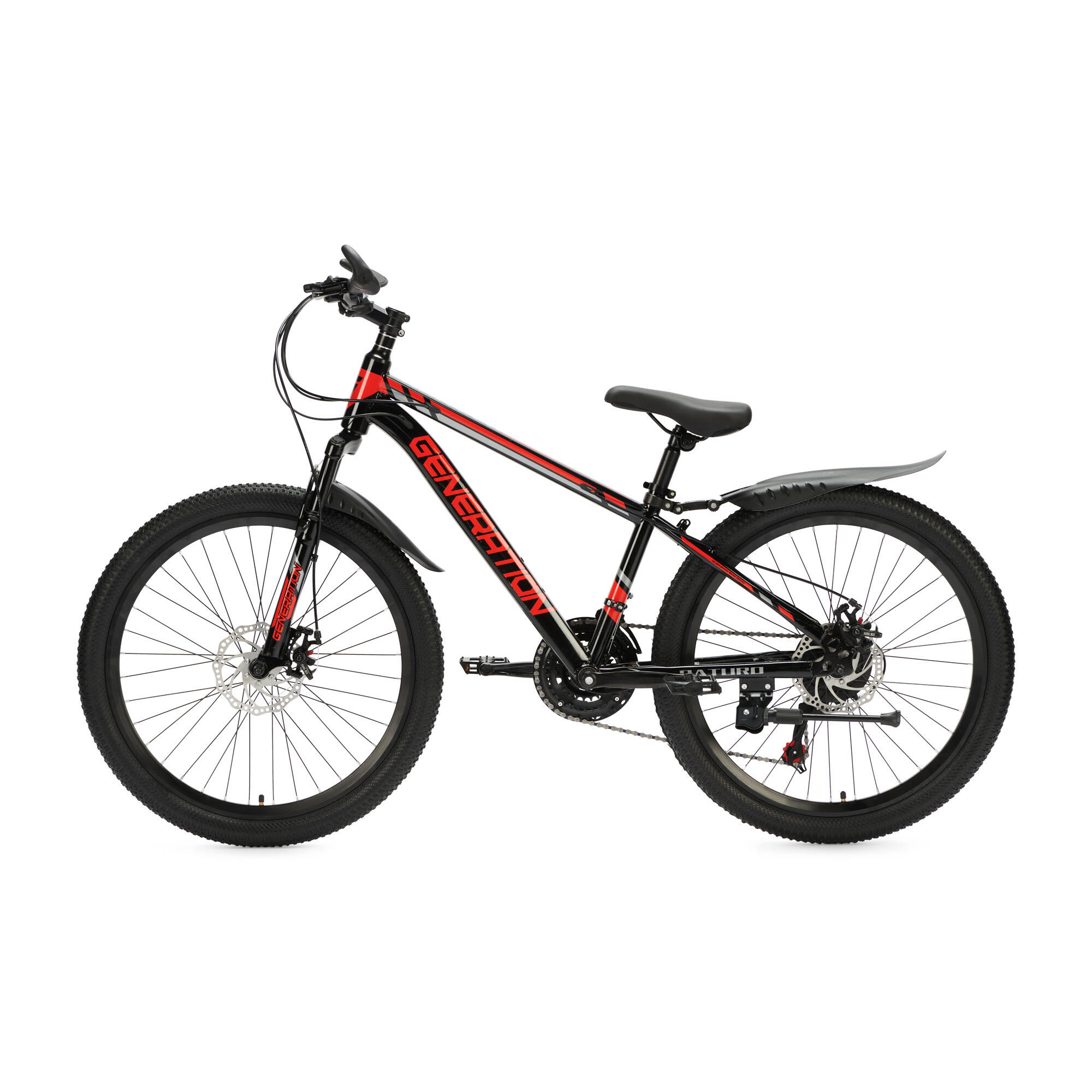Generation Baturo mountainbike 24 inch - Rood - Spatborden 2/4