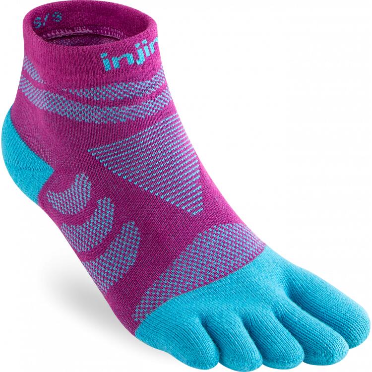 Injinji - Chaussettes À Orteils De Running Ultra Run Mini-crew Coolmax Femme - Chaussettes - Rose - Decathlon