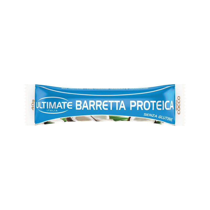 BARRETTA PROTEICA COCCO 40g 33% DI PROTEINE CON VITAMINE MINERALI GLUTEN FREE