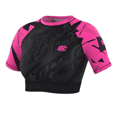 Sport crop top met korte mouwen voor dames fitness extreme hobby neo