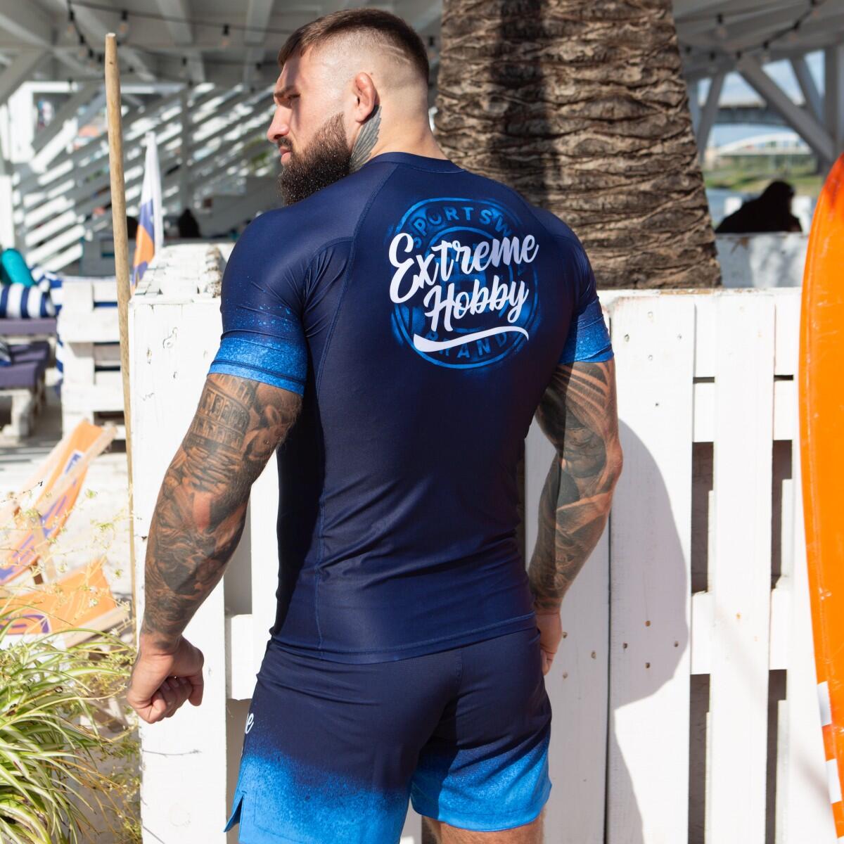 Rashguard homme à manches courtes pour le MMA BADGE 4/7