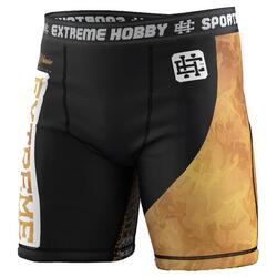 Shorts Vale Tudo MMA pour hommes EXTREME HOBBY GOLDEN WARRIOR