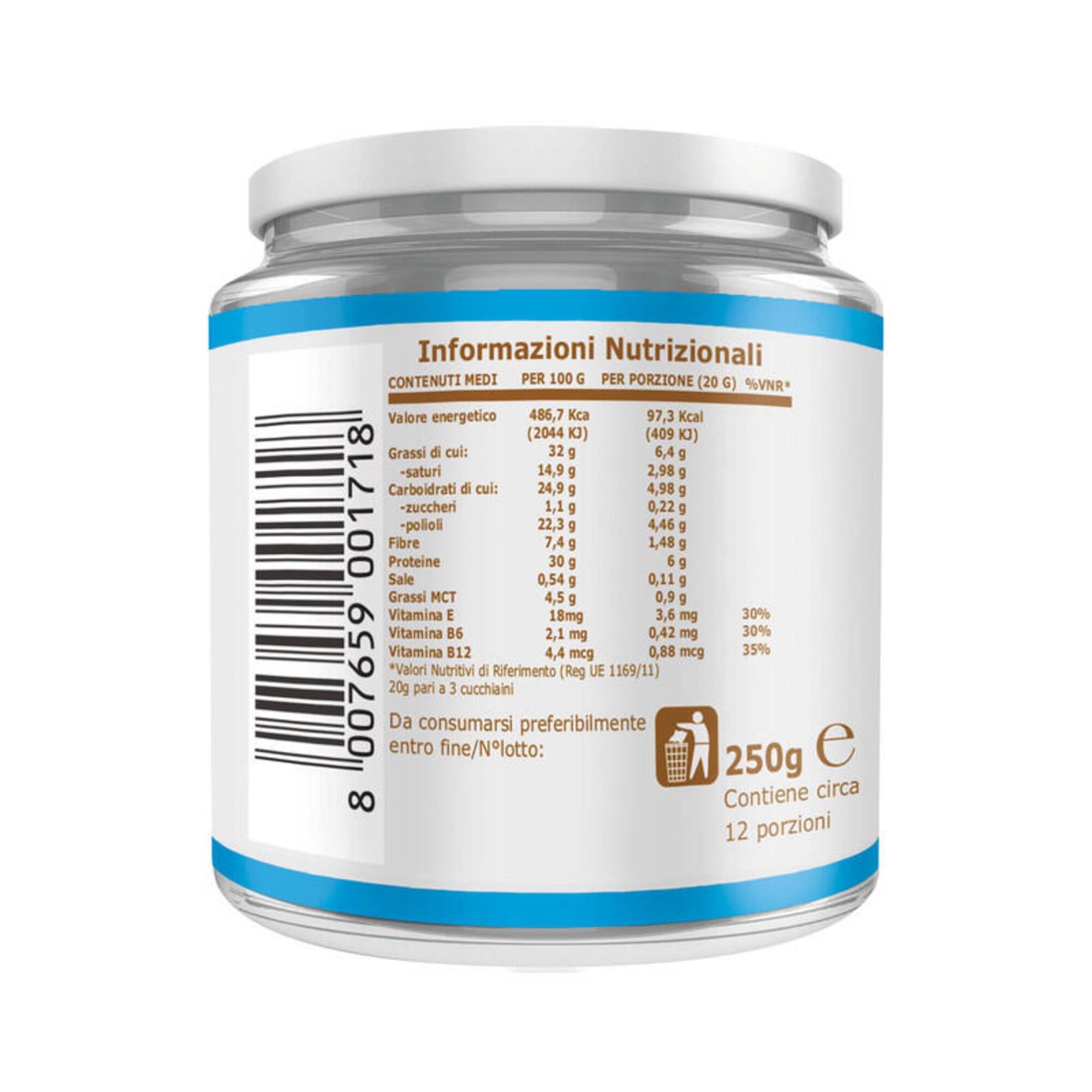 PROTEIN CREAM CIOCCOLATO BIANCO E COCCO 250g CREMA AL 30% DI PROTEINE LOW CARB