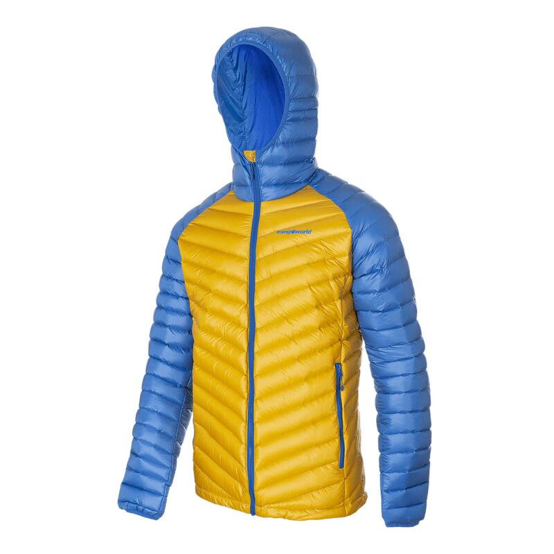 Chaqueta plumas para Hombre Trangoworld Timun Amarillo/Azul 180g 600cuin