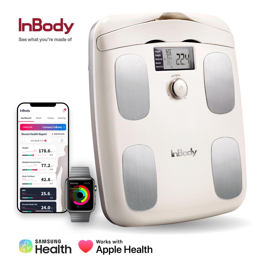 INBODY InBody Dial H20N | Balança inteligente | Medição de gordura e músculo | App
