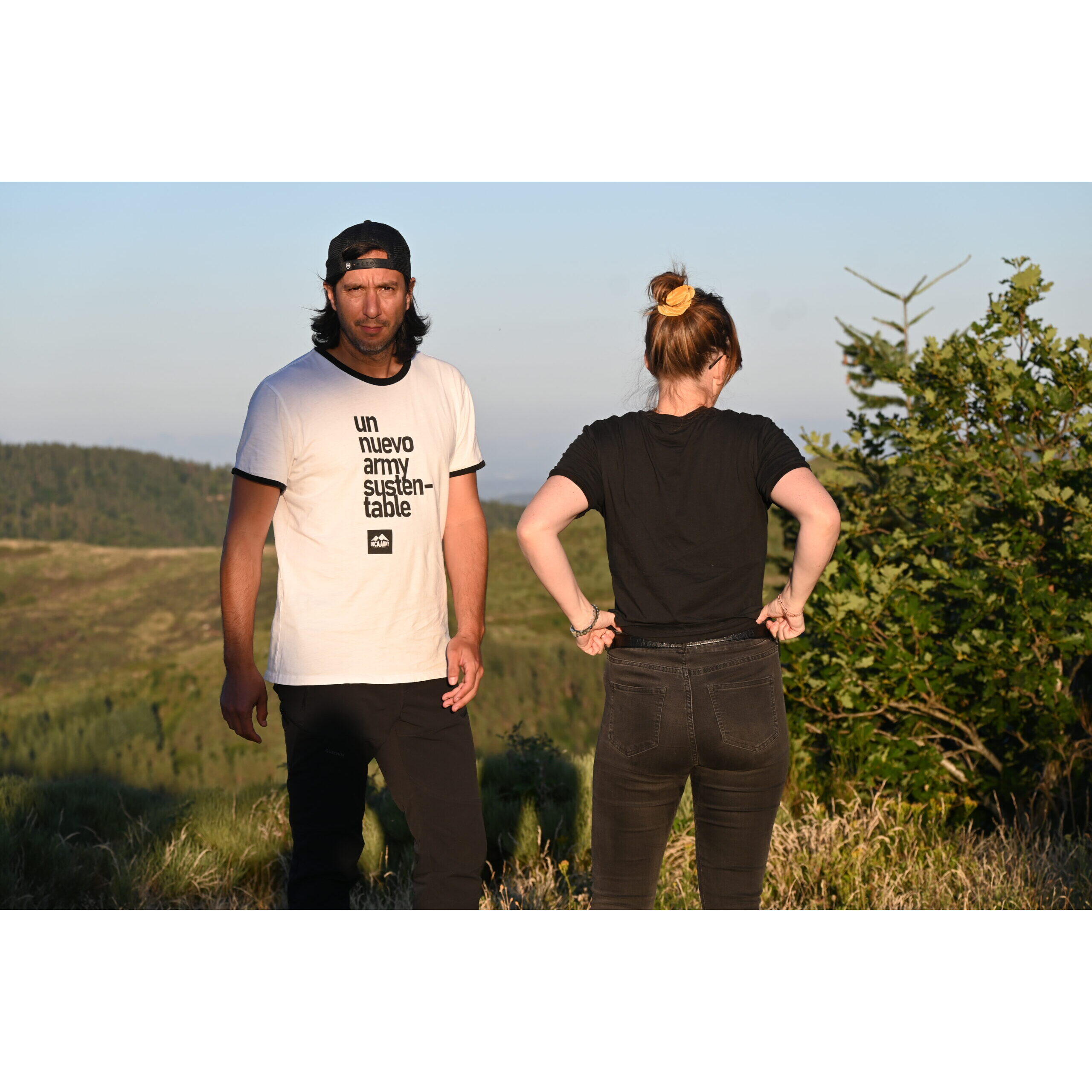 T-shirt coton bio Inca Army Army 180 3/4