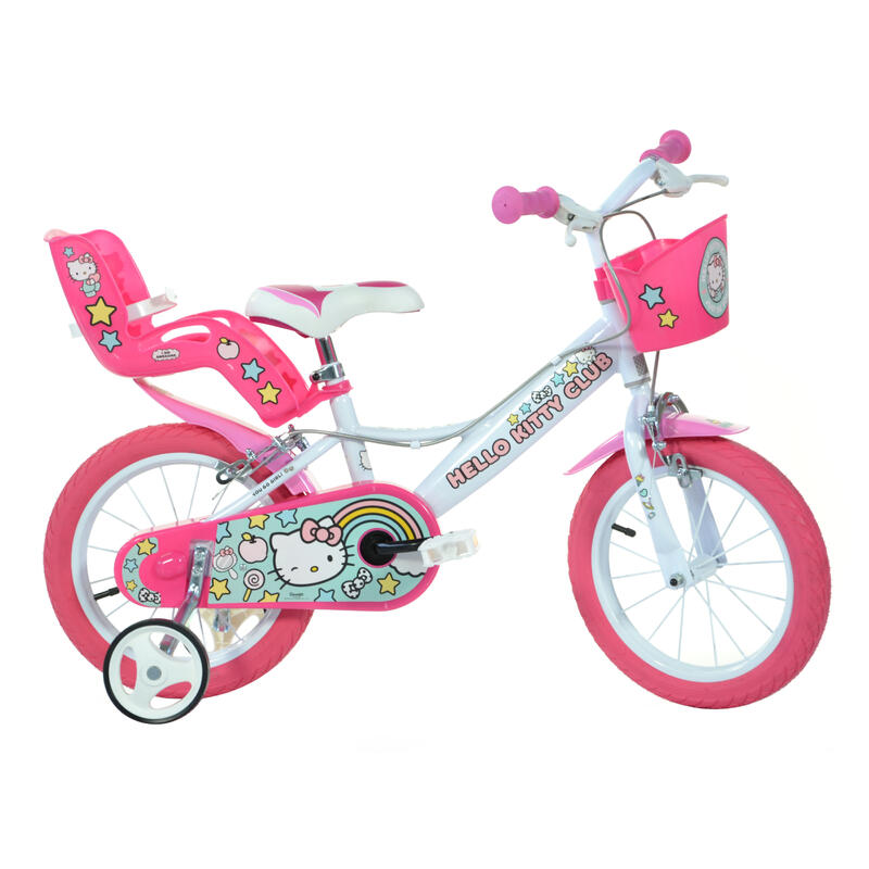 Bicicleta Niños 16 Pulgadas Hello Kitty blanco 5-7 años