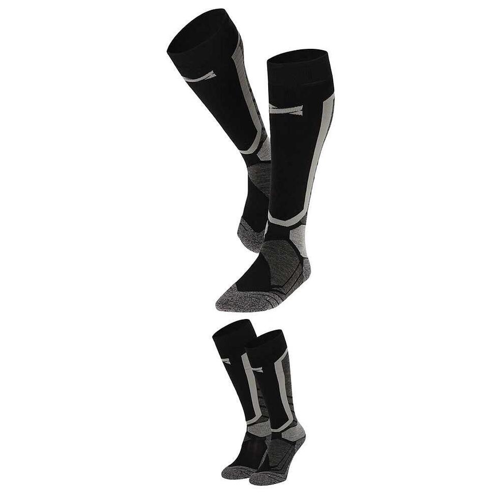 Skarpety snowboardowe Xtreme, 2 par, Multi Czarny