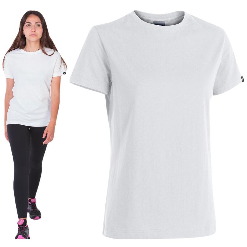 Camiseta Manga Corta Fitness Mujer Joma Desert Blanco