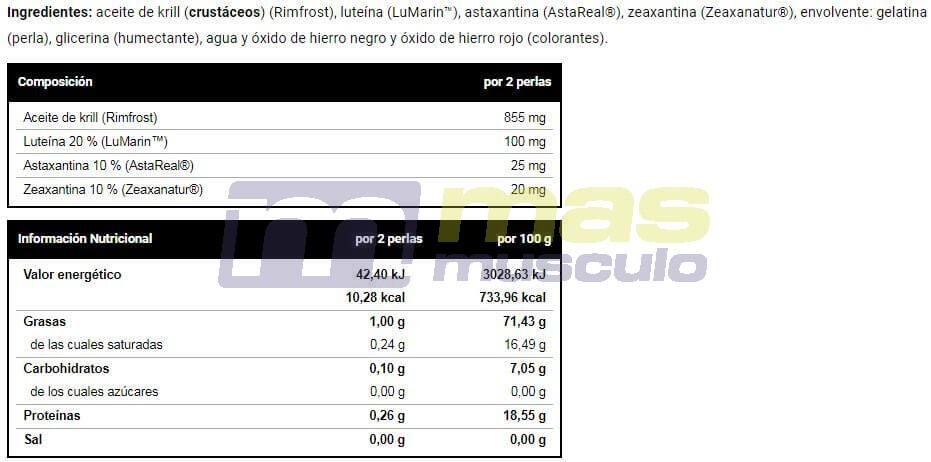 Pre-entreno Super Krill 60 Perlas  - Vitobest 4/4