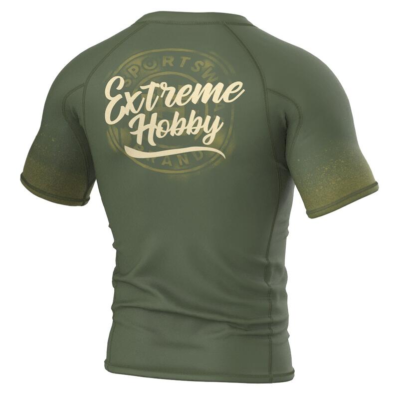 Koszulka Męska na siłownię rashguard MMA EXTREME HOBBY BADGE