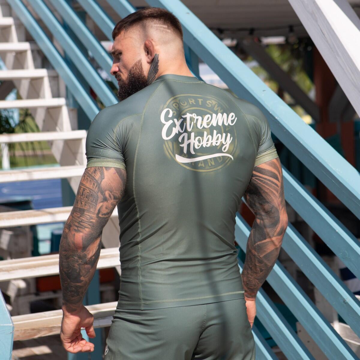 Rashguard da uomo a maniche corte MMA EXTREME HOBBY BADGE 4/7