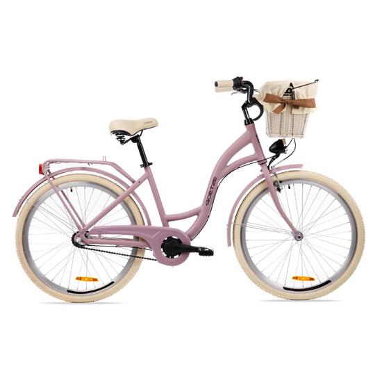 Rower miejski damski GOETZE Style 26" Alu 3B kosz