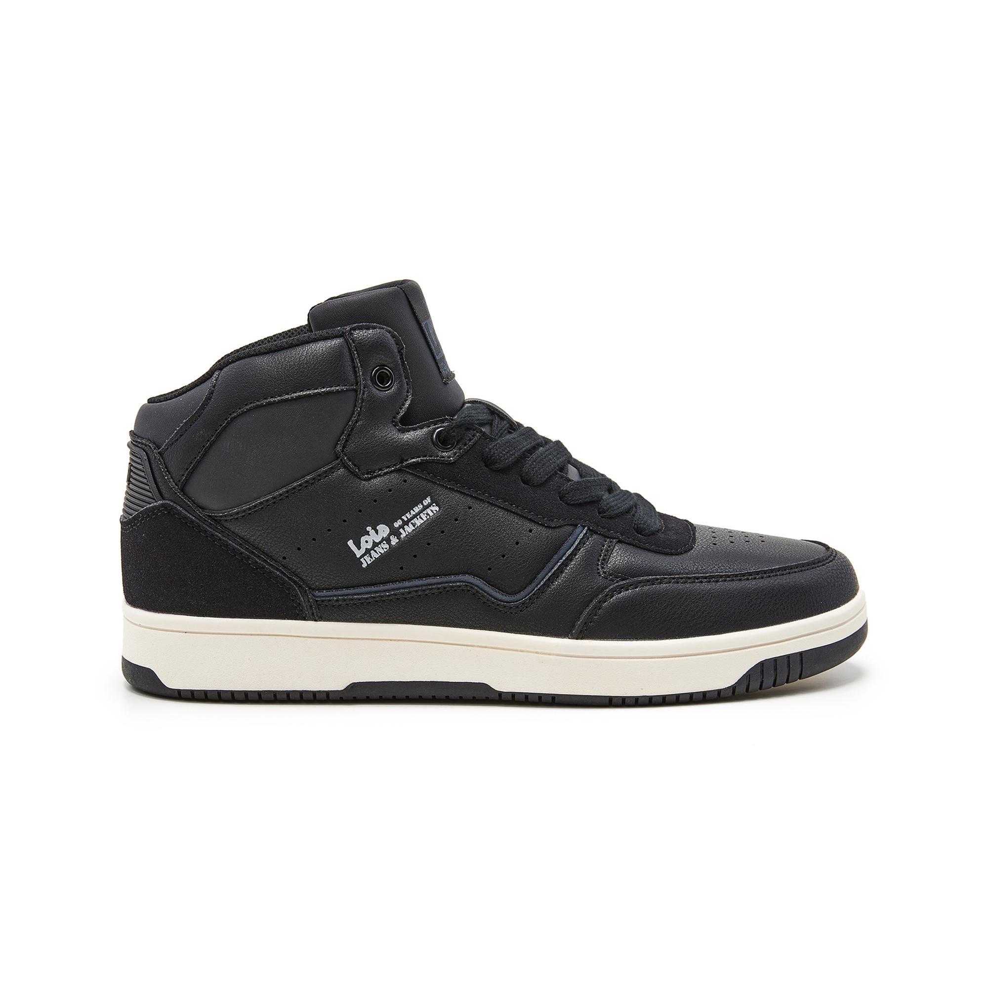 Zapatillas Deportivas Abotinadas Hombre Lois 64309 Negras con Cordones