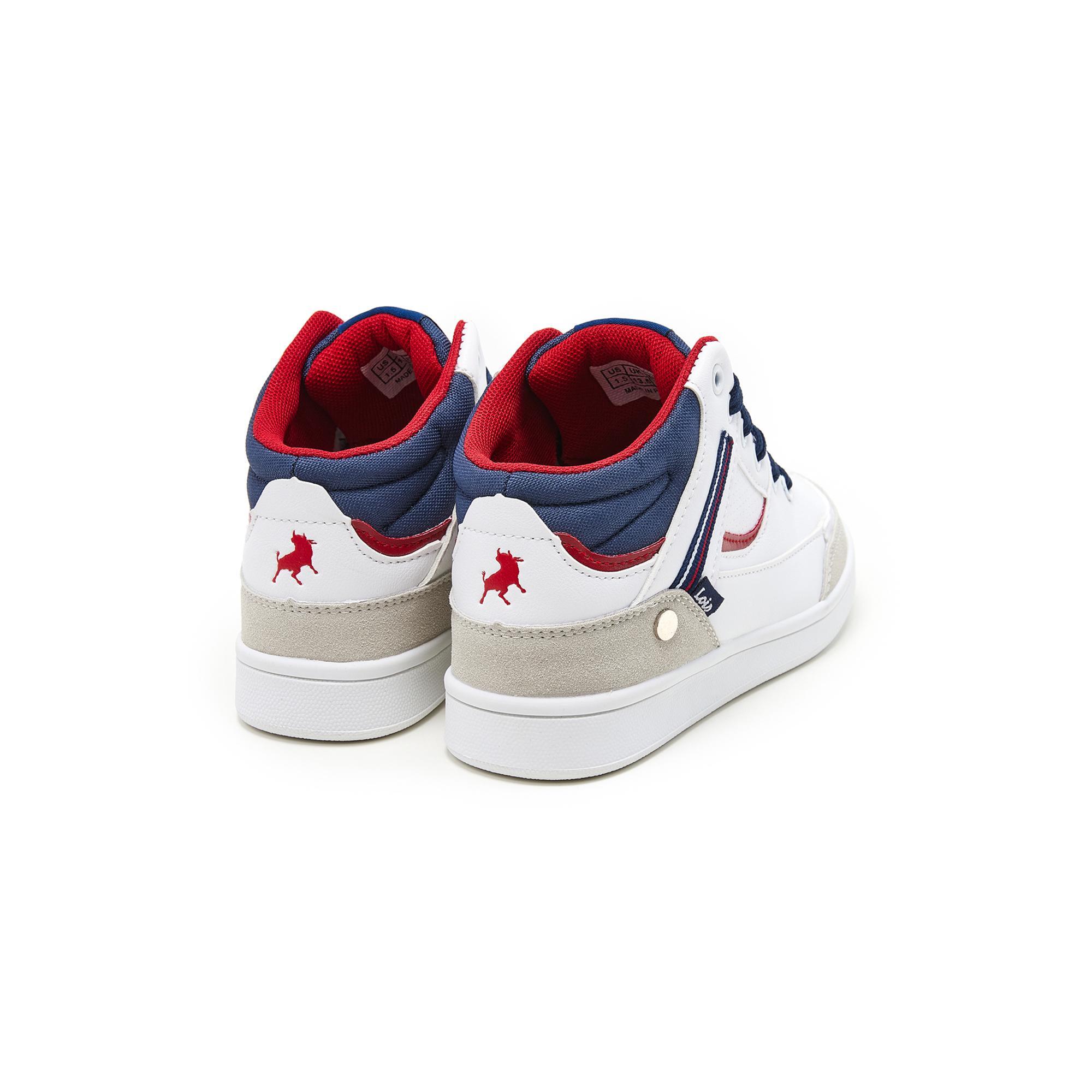 Zapatillas Deportivas Abotinadas Niños Lois 63208 Blancas con Cordones 3/5