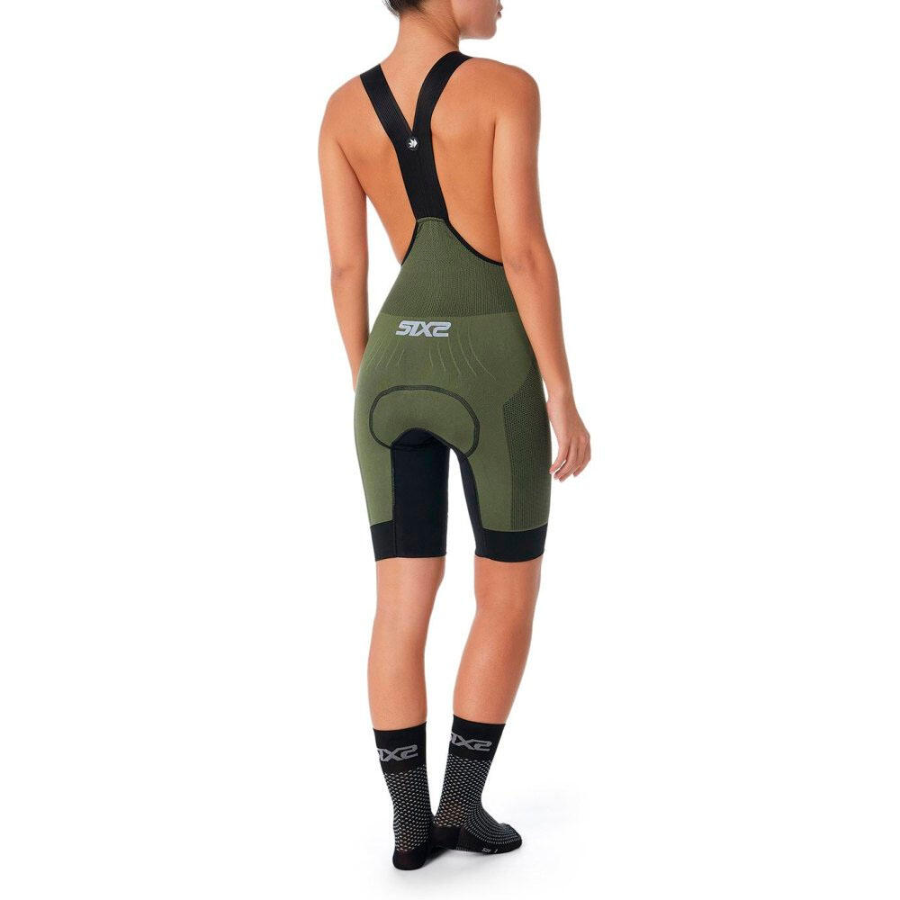 Culotte de Ciclismo SIXS CLIMA Verde militar 6/6