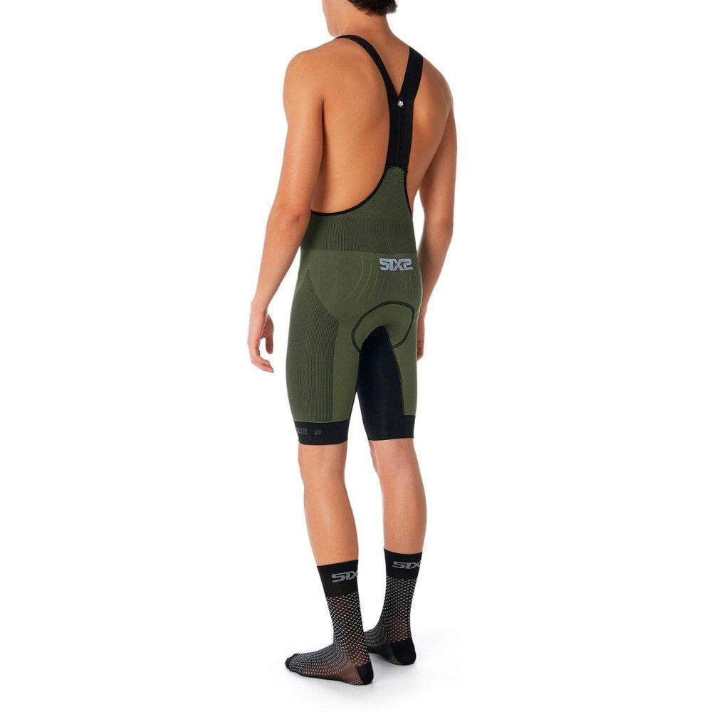Culotte de Ciclismo SIXS CLIMA Verde militar 4/6
