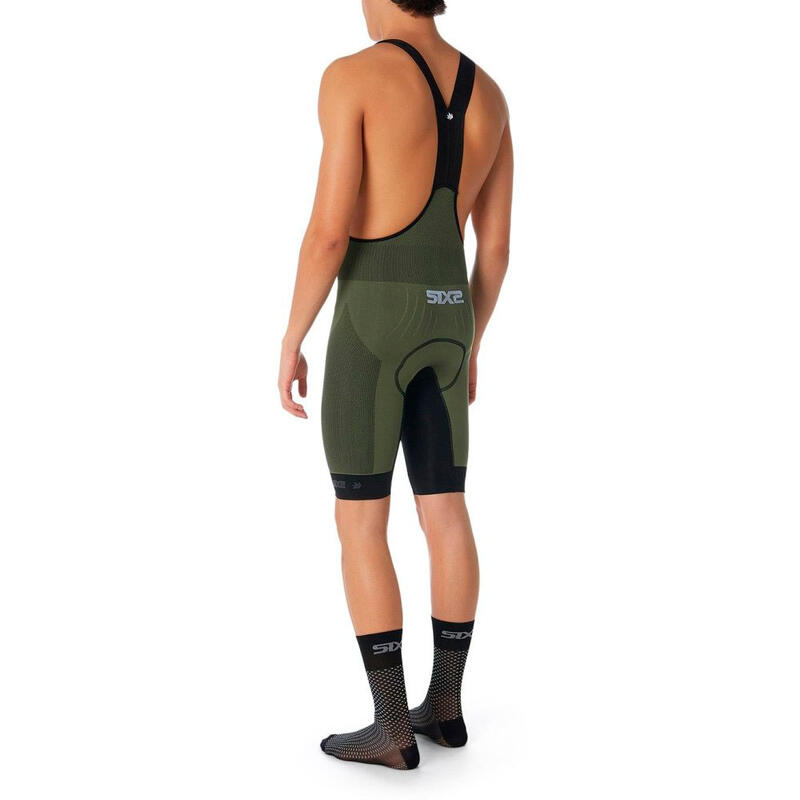 Culotte de Ciclismo SIXS CLIMA Vert militaire