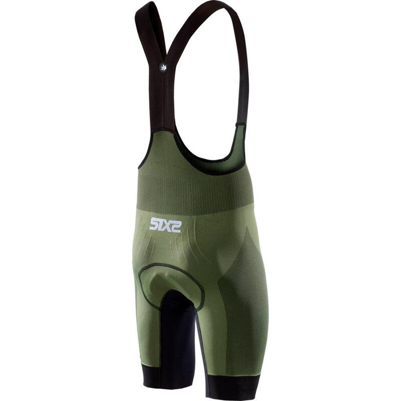 Culotte de Ciclismo SIXS CLIMA Vert militaire