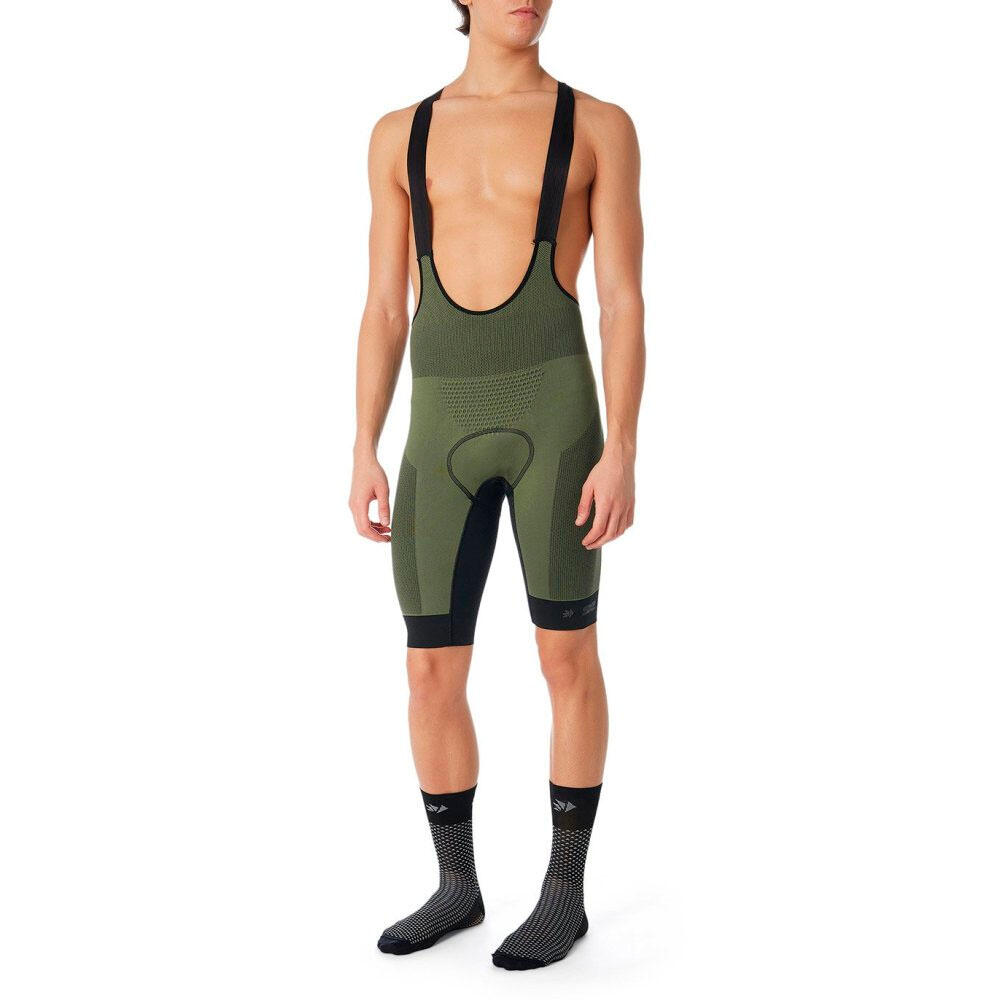 Culotte de Ciclismo SIXS CLIMA Verde militar 3/6