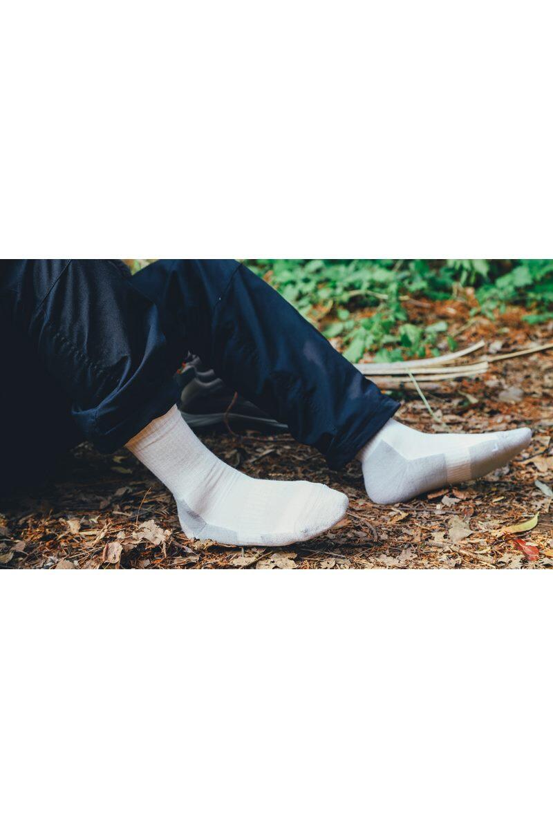 Calze trekking adulto Na Giean Medium Weight Crew grigio chiaro 5/5