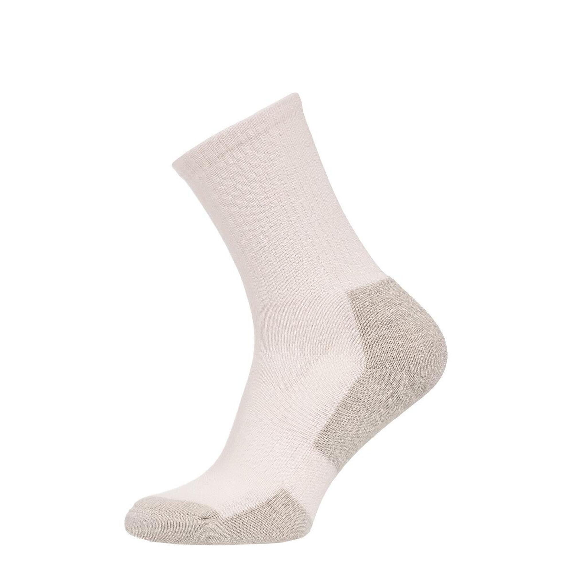 NA GIEAN Trekingové ponožky Medium Weight Crew Light Grey