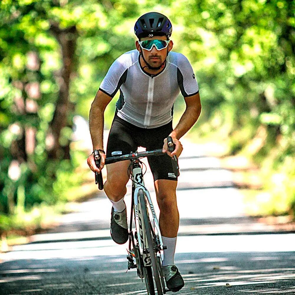 Jersey de manga corta de Ciclismo SIXS SERRA Blanco 5/5