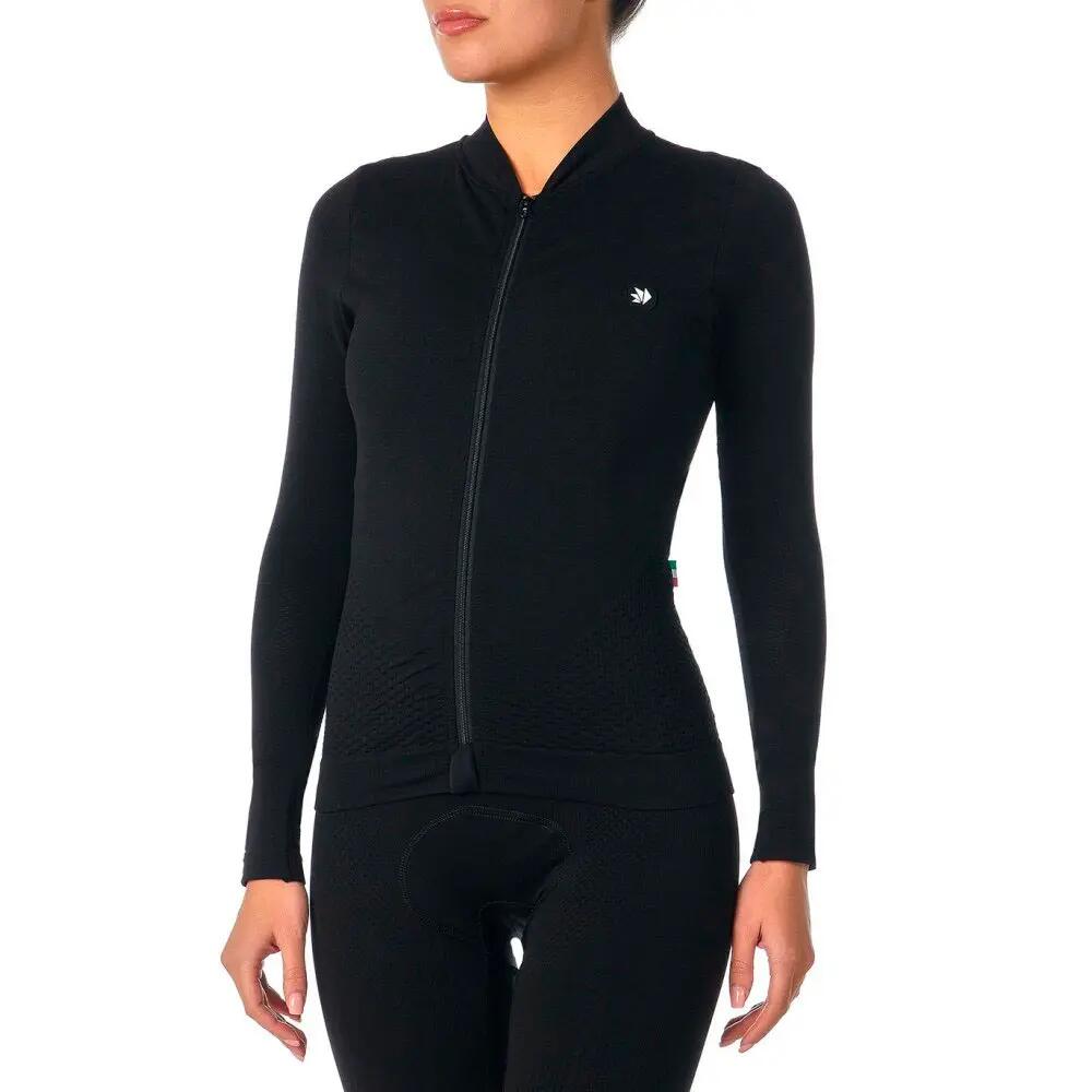 Jersey de manga larga de Ciclismo SIXS CHROMO Negro 5/6