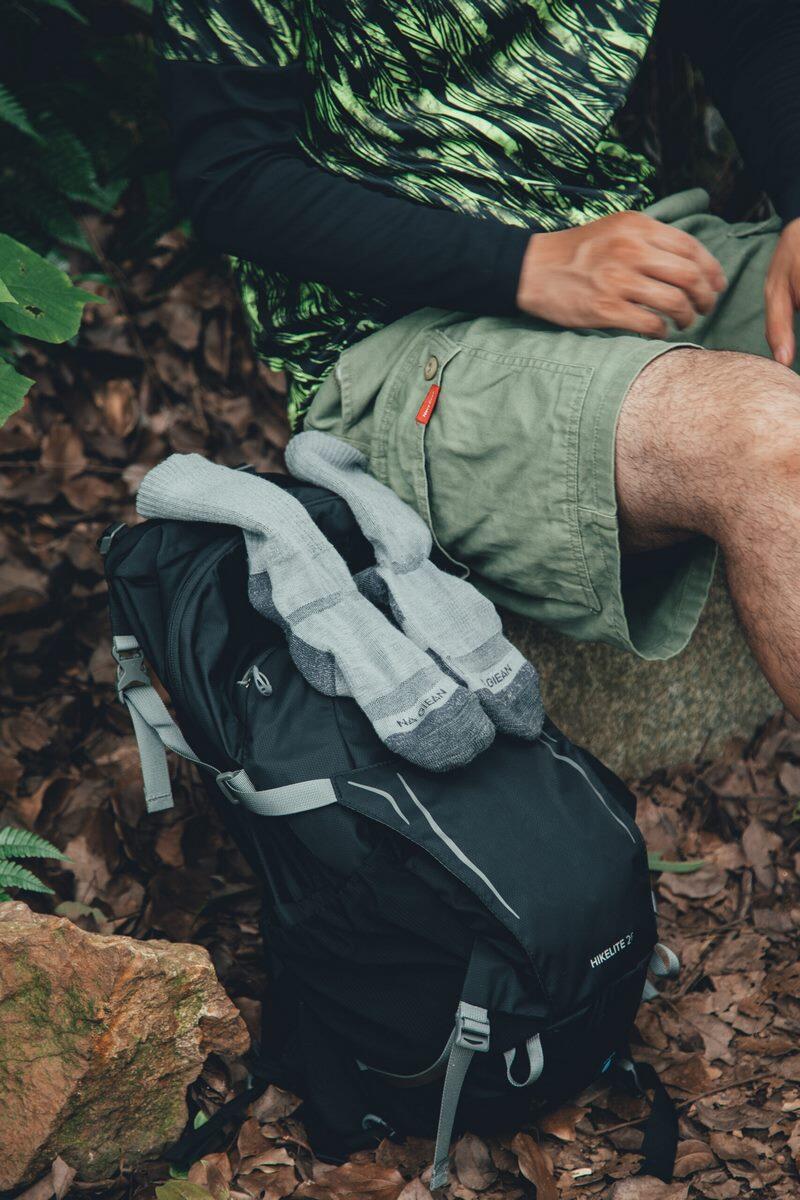 Calze trekking adulto Na Giean Enhanced Medium Weight Crew grigio 4/6